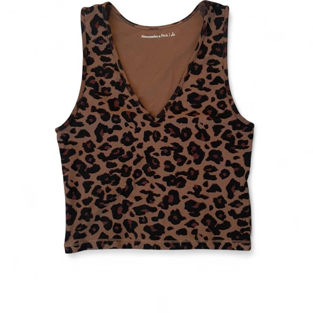 Abercrombie & Fitch Brown Animal Print Tank